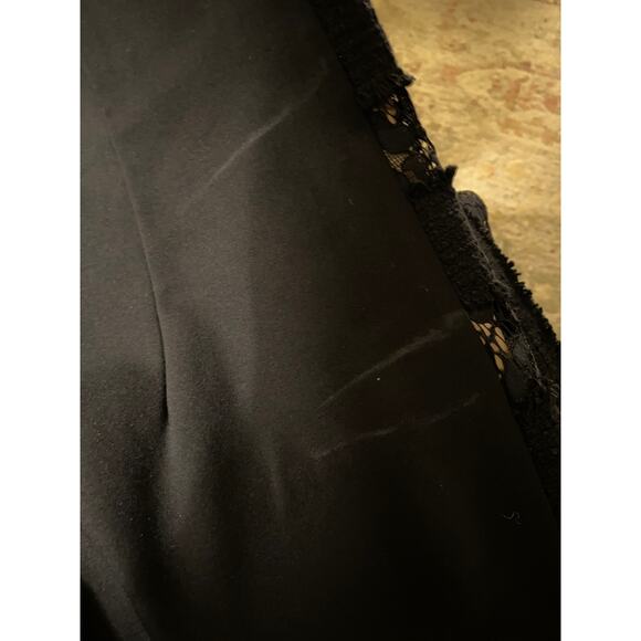 NEW Talbots Size 14P 14 Petite Tweed Lace Sheath Dress Black FLAW - Picture 6 of 6